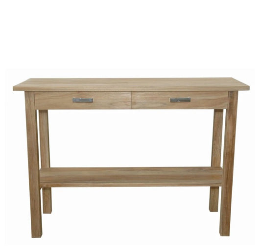 Atlanta Rectangular Serving Table w/ 2 Drawers and 1 Shelf — View 2