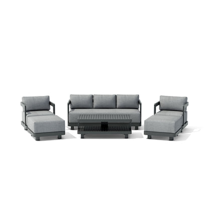 SET-903-AL 6-pc Granada Aluminum Deep Seating — View 2
