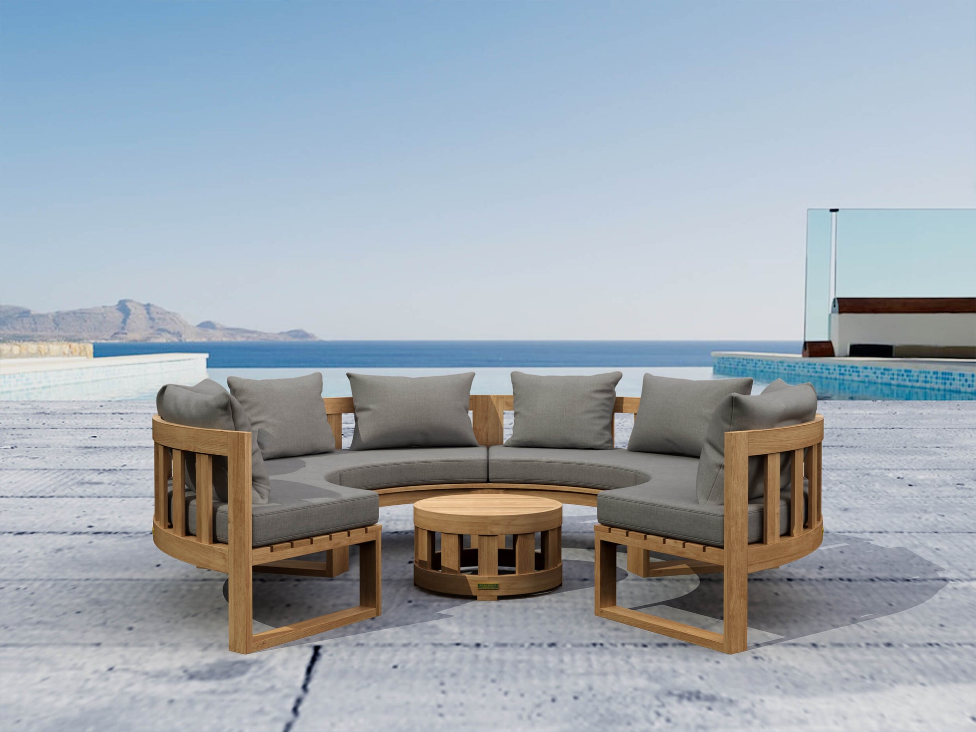 SET-810 Circular Modular Deep Seating Set