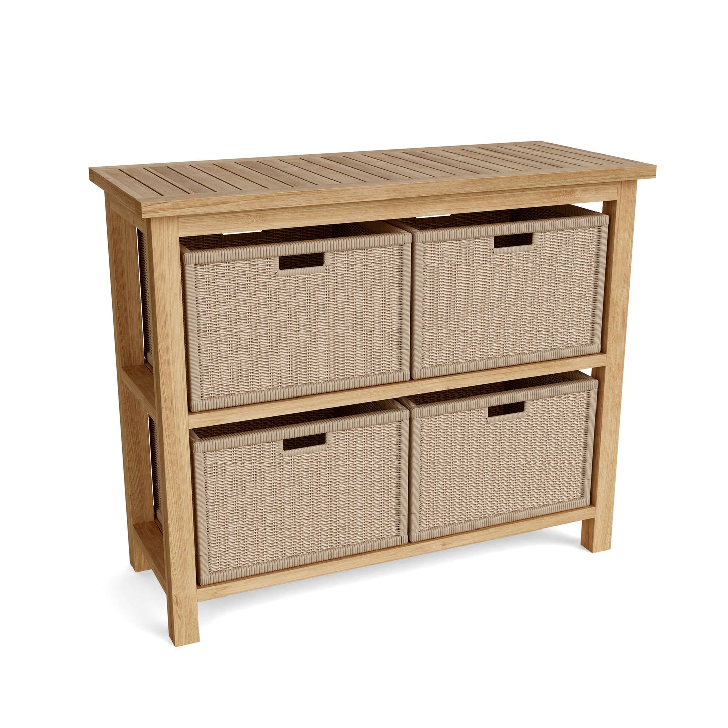 Towel Console w/ 2 Shelves Table — View 3