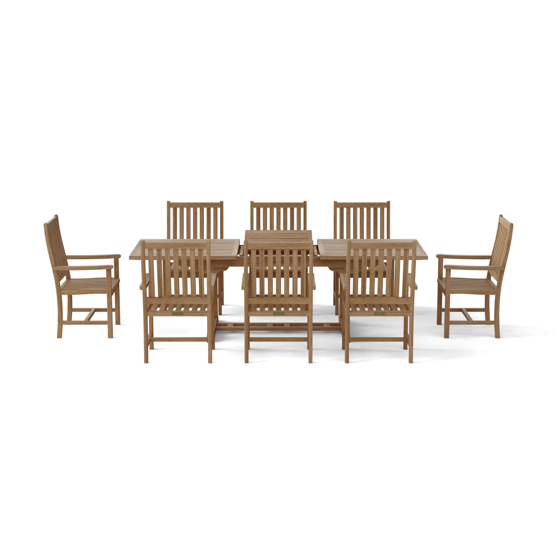 Bahama Wilshire Armchair 9-Pieces Extension Dining Set — View 2