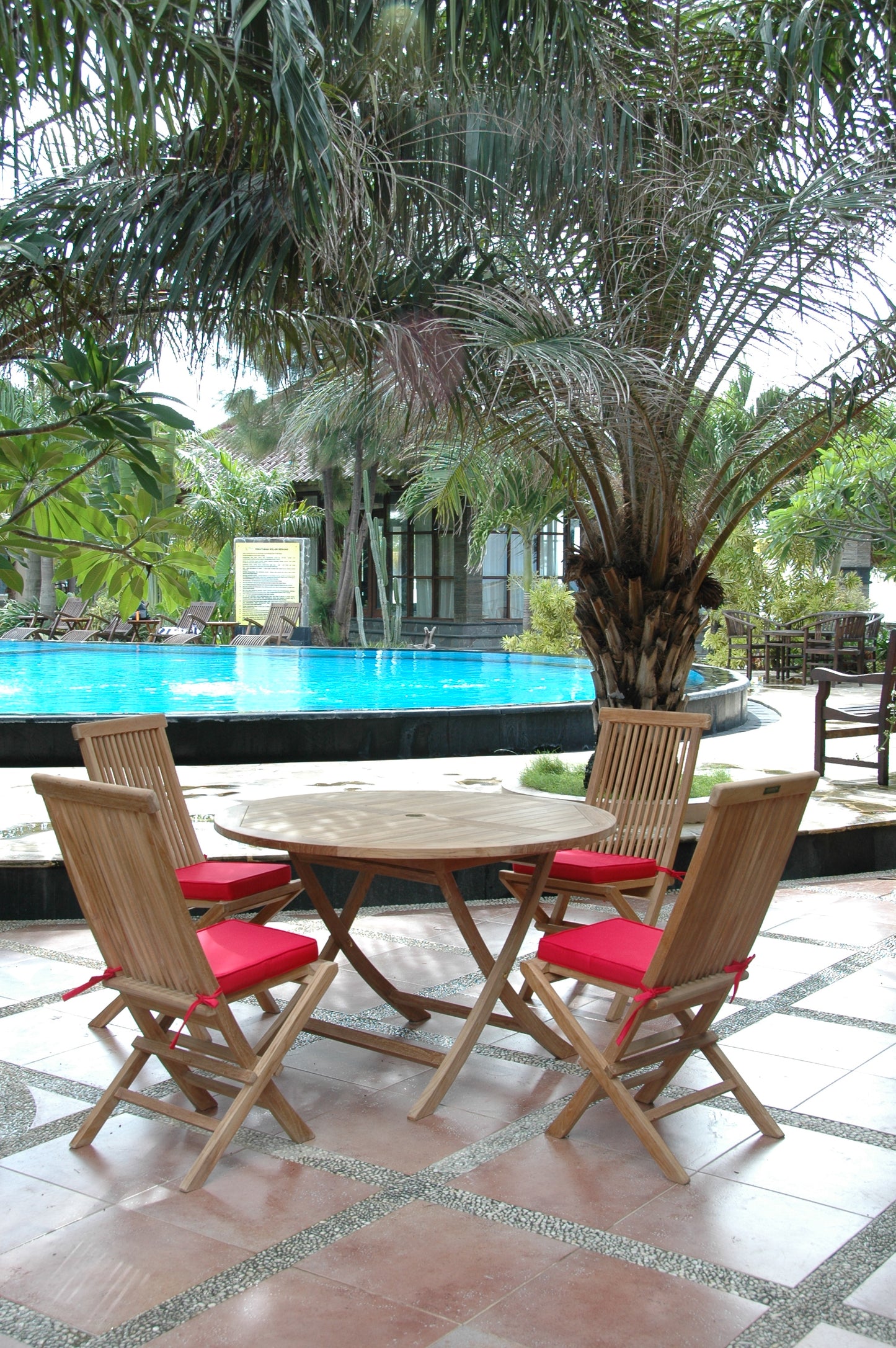 Classic Bahama 5-Pieces Folding Dining Set — View 3