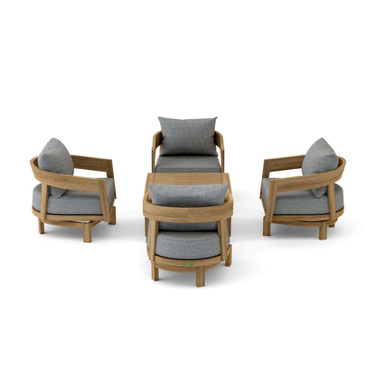 SET-371 Toscana 5-pc Deep Seating Swivel Set — View 3