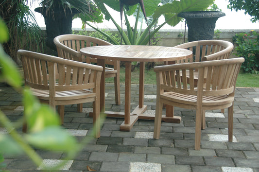 Tosca 5-Pieces Dining Table Set — View 2