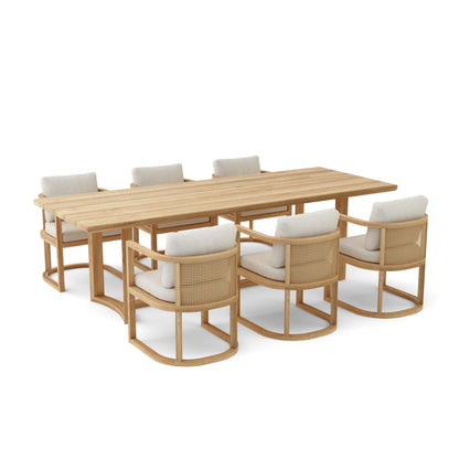 SET-223 7-pc Junus Dining Table Set — View 4