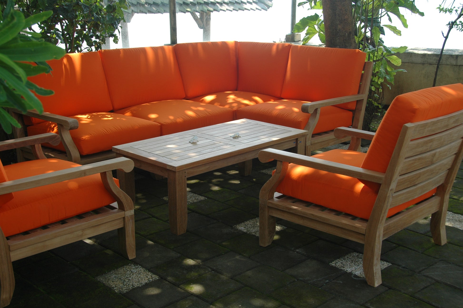 Riviera Luxe 7-Pieces Modular Set With Rectangular Table A — View 5