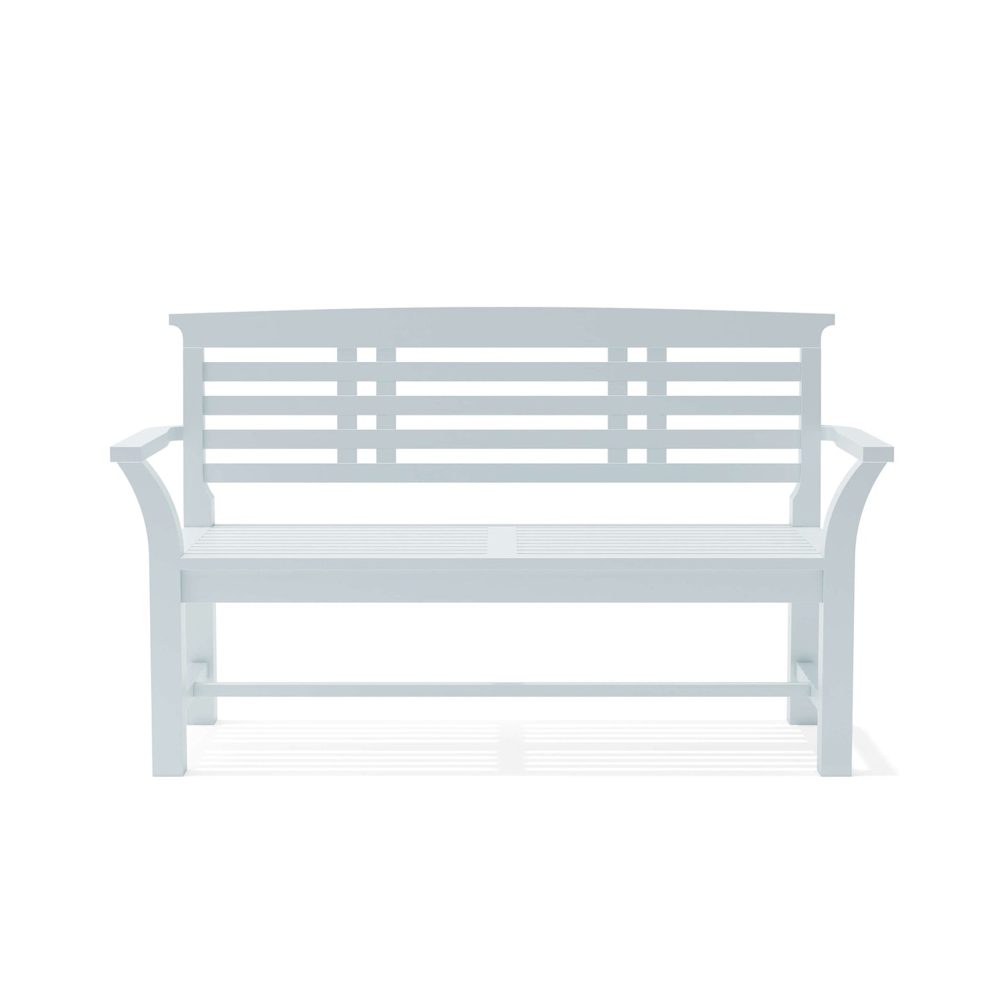 Sakura 2-Seater Teak Bench In White Finish — View 4