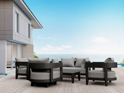 SET-173 5-pc Coronado Aluminum Deep Seating Set
