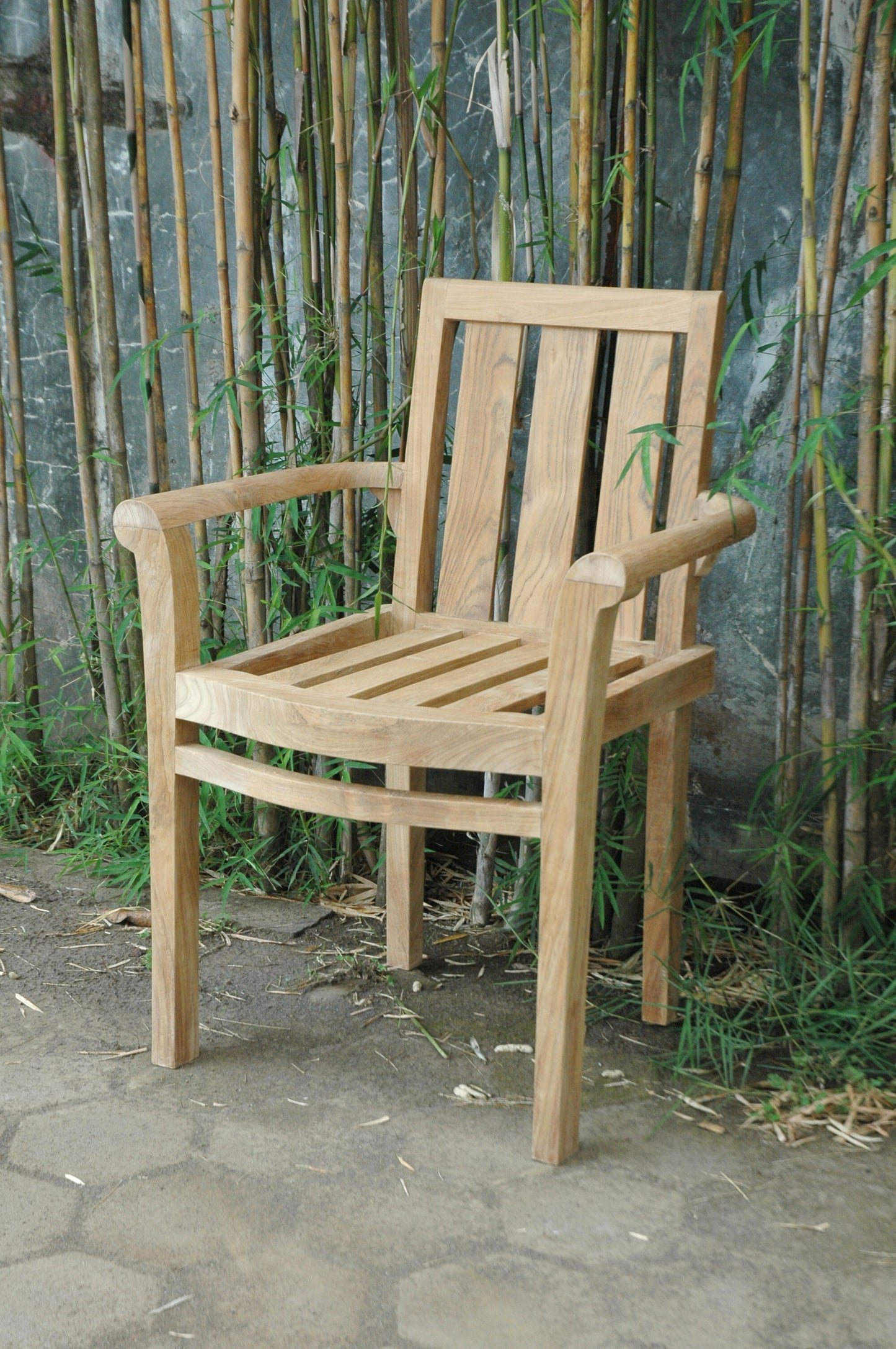 Classic Stackable Armchair (Fully Built & 4 pcs in a box) — View 3