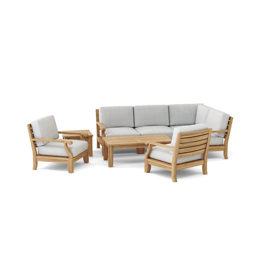 Riviera Luxe 7-Pieces Modular Set With Rectangular Table A — View 2