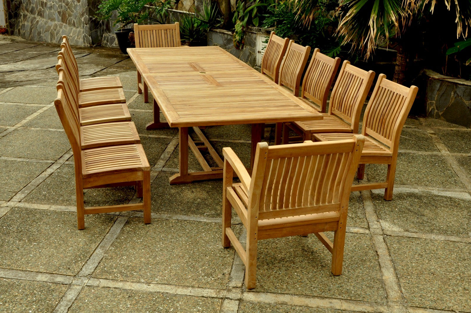 Valencia Sahara 13-Pieces Rectangular Dining Set — View 2