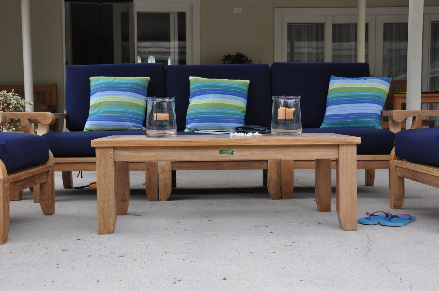 Riviera Luxe 7-Pieces Modular Set With Rectangular Table B — View 2