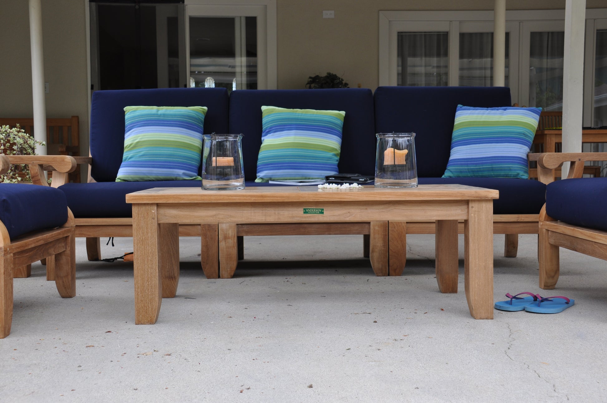 Riviera Luxe 7-Pieces Modular Set With Rectangular Table B — View 2