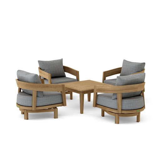 SET-371 Toscana 5-pc Deep Seating Swivel Set — View 2