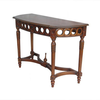 Neoclassical Demilune Console — View 2