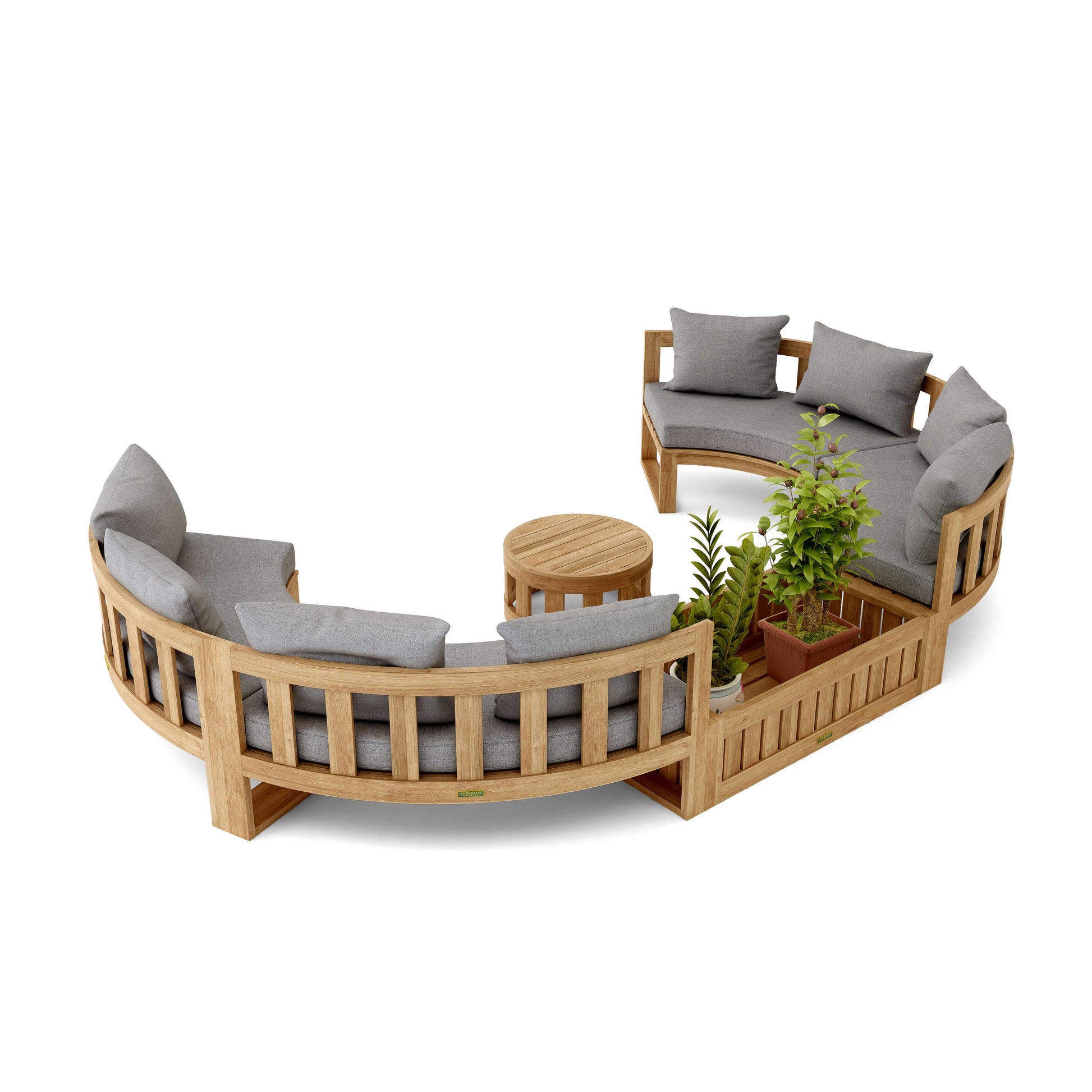 SET-809 Circular Modular Deep Seating Set — View 4