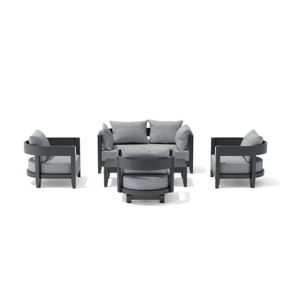 SET-173 5-pc Coronado Aluminum Deep Seating Set — View 3