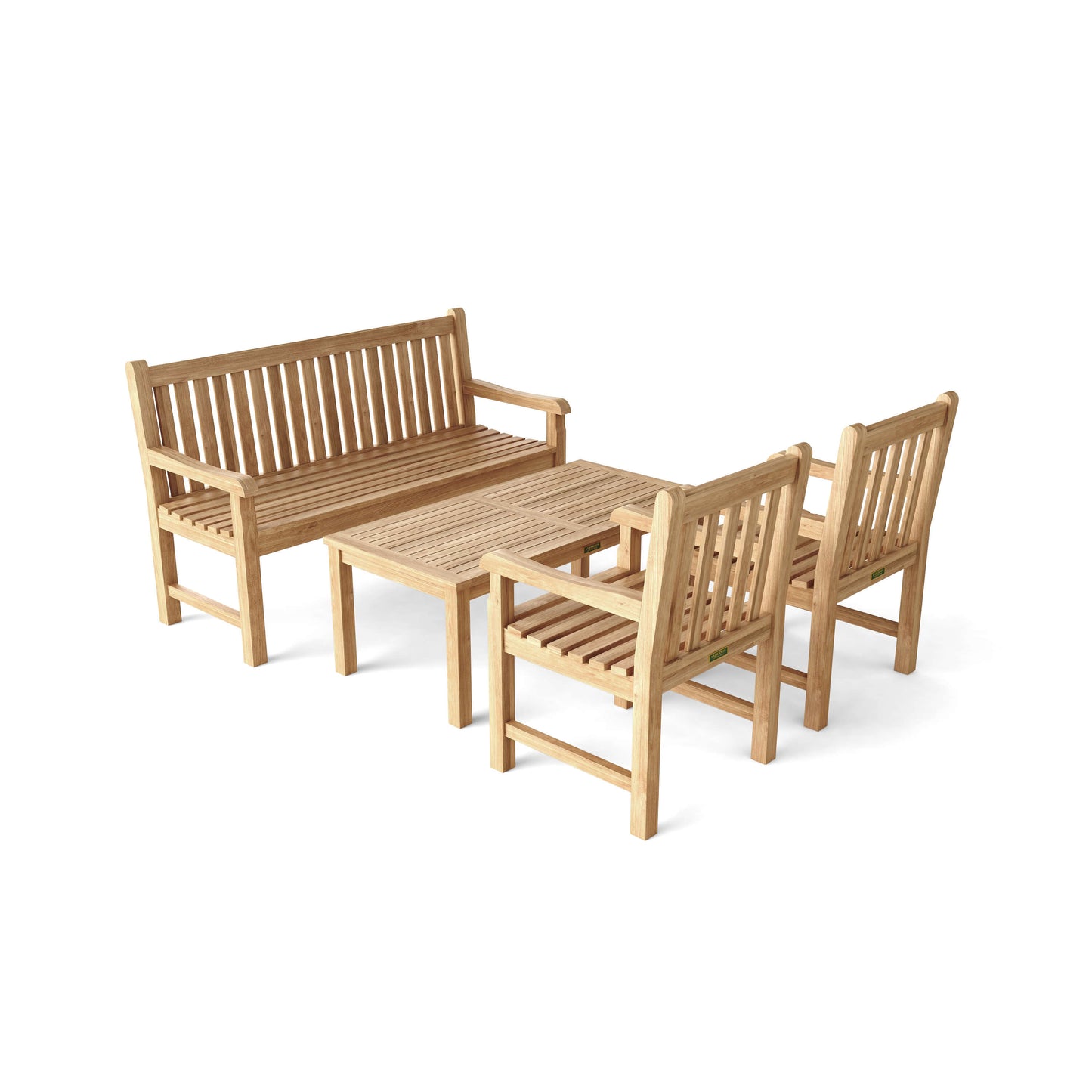 Classic 3-Seater 4-Pieces Conversation Set — View 3