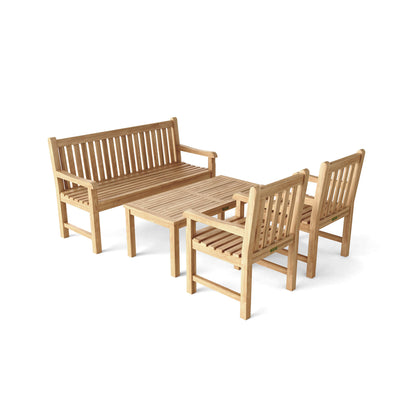 Classic 3-Seater 4-Pieces Conversation Set — View 3