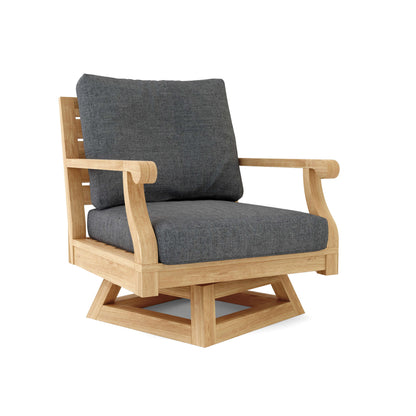 Riviera Swivel Armchair + Cushion — View 7