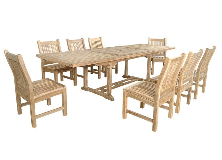 Bahama Sahara 9-Pieces 10' Rectangular Dining Set — View 2