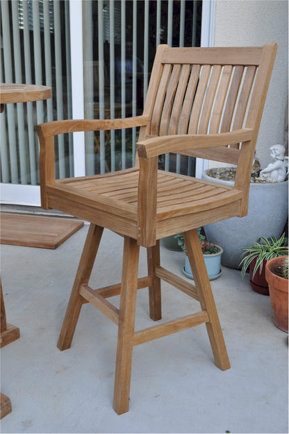 Rialto Swivel Bar Armhair — View 7