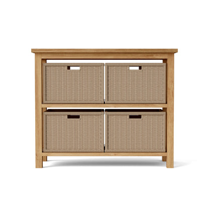 Towel Console w/ 2 Shelves Table — View 4