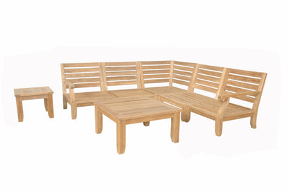 Riviera Luxe 7-Pieces Modular Set With Rectangular Table B — View 9