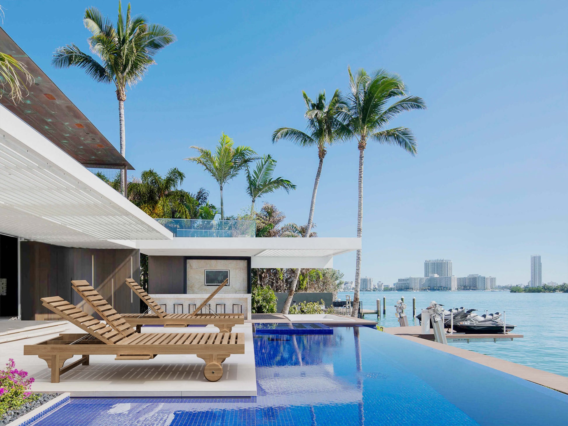 Bel-Air Double Sun Lounger Double Back — View 7
