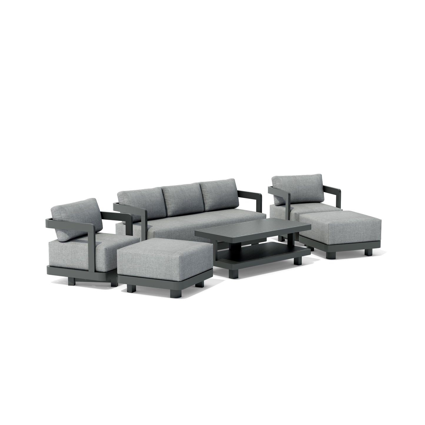 SET-903-AL 6-pc Granada Aluminum Deep Seating — View 3