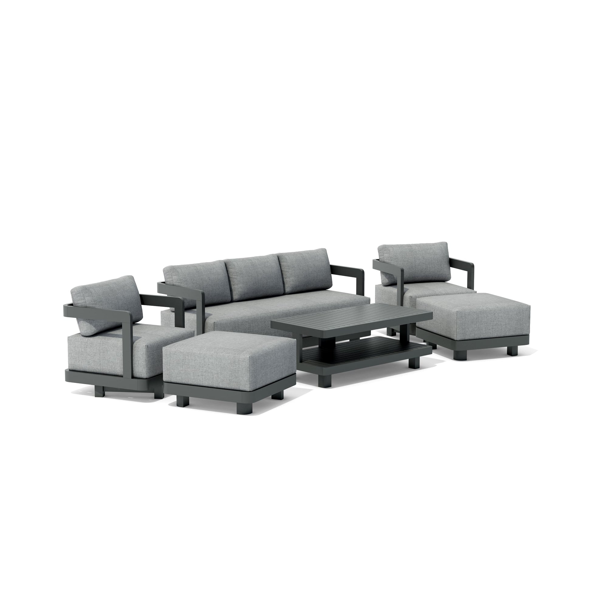 SET-903-AL 6-pc Granada Aluminum Deep Seating — View 3