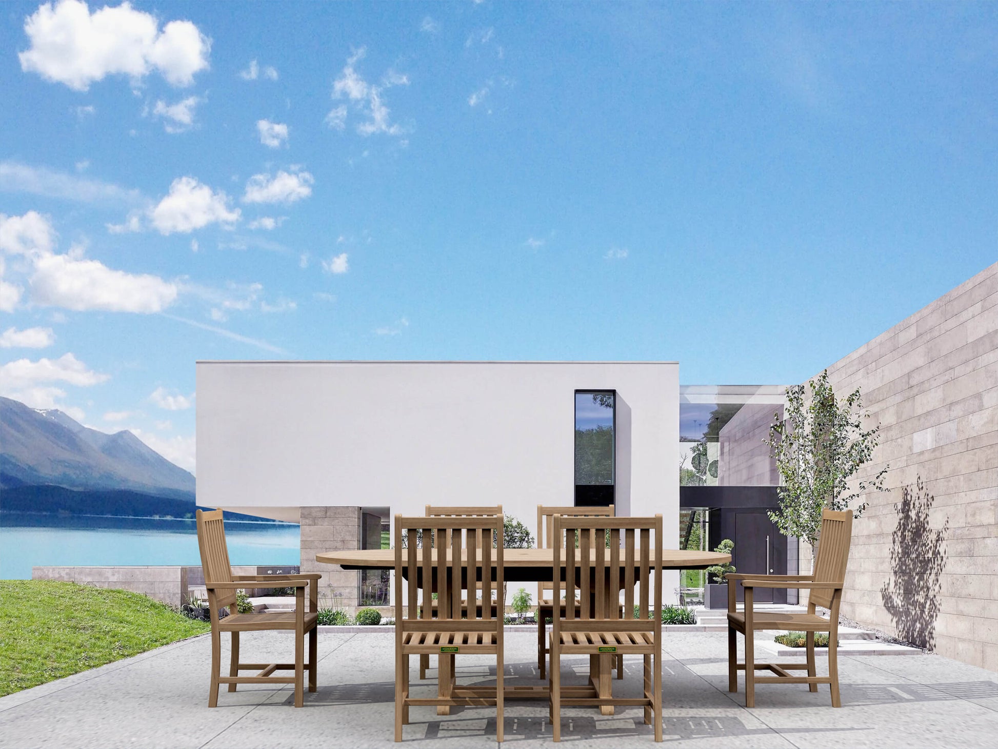 Bahama Wilshire 7-Pieces Extension Dining Set