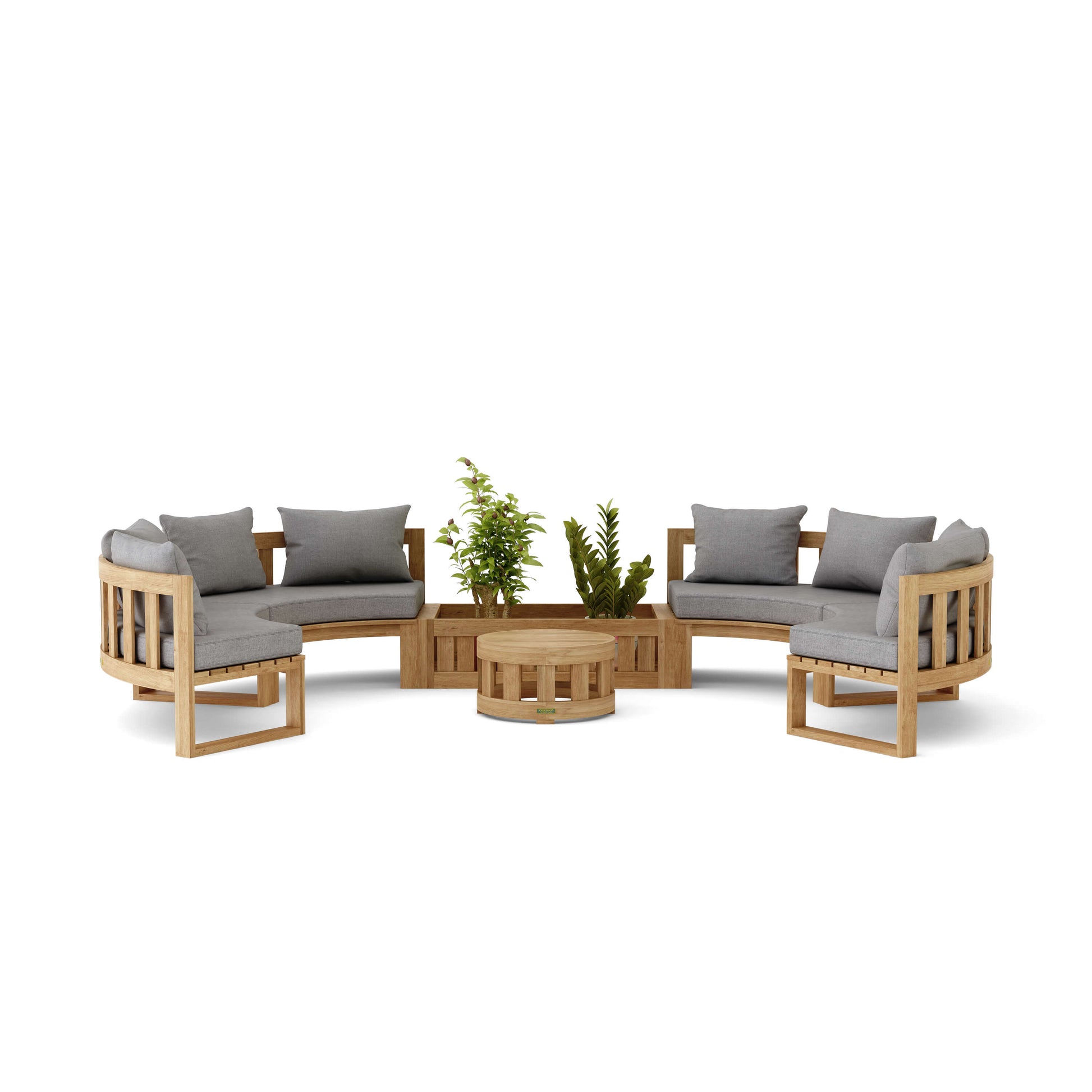 SET-809 Circular Modular Deep Seating Set — View 2