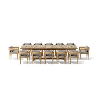SET-175 13-pc Coronado Extension Dining Table Set — View 3