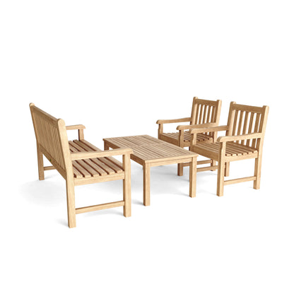 Classic 3-Seater 4-Pieces Conversation Set — View 4