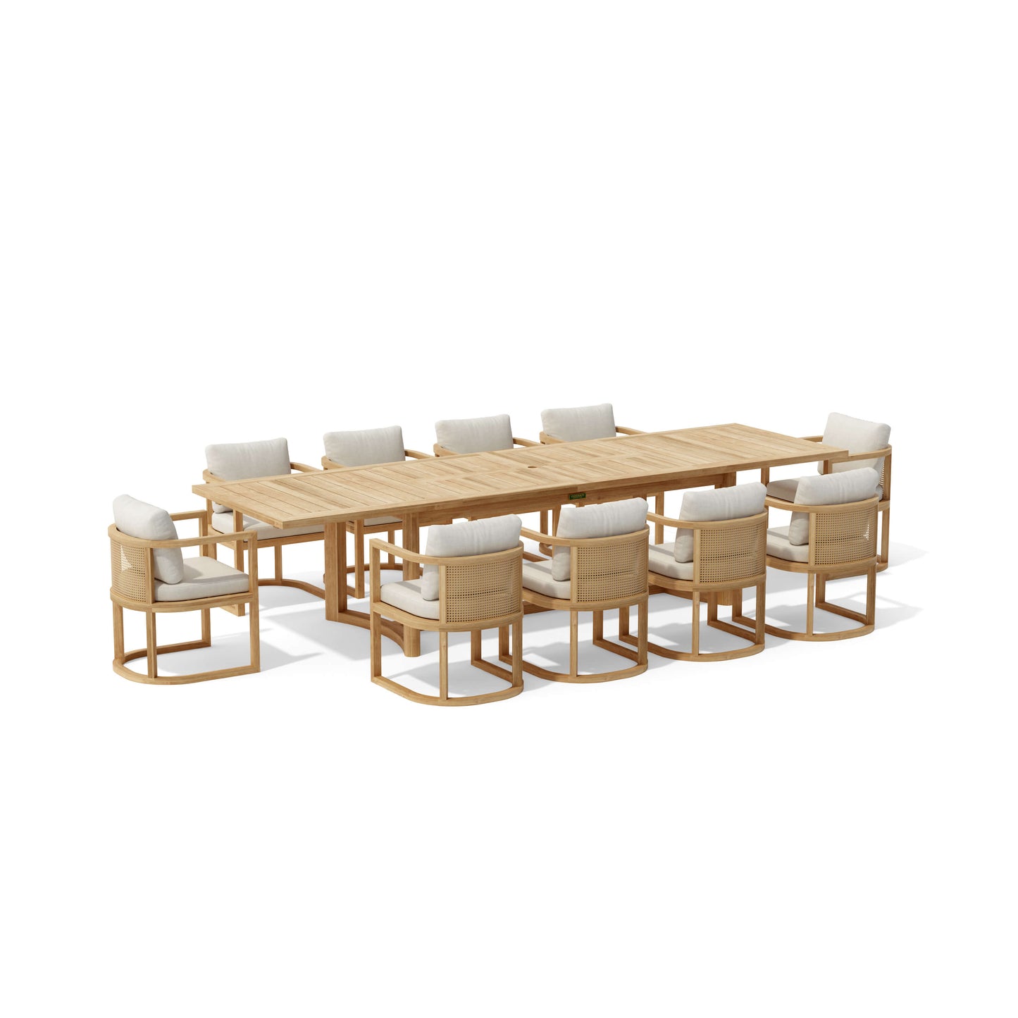 SET-224 11-pc Junus Extension Dining Table Set — View 2