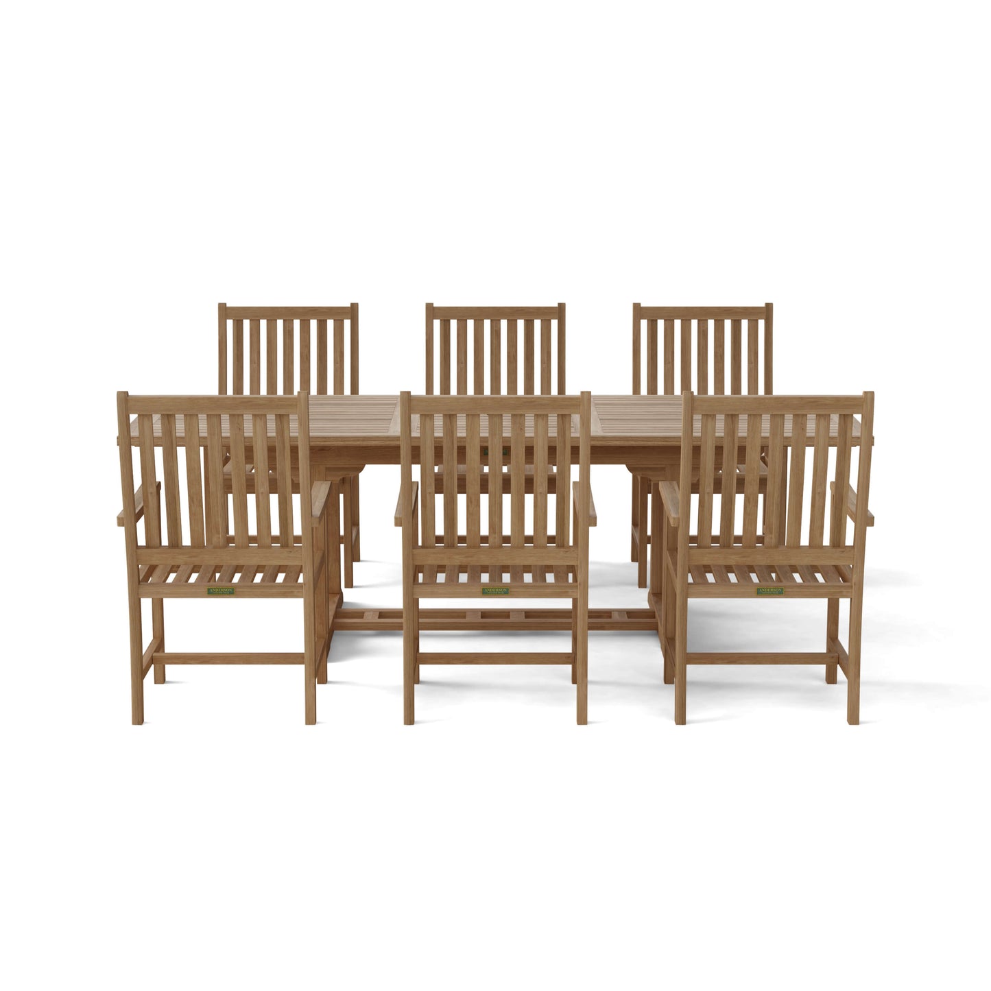 Bahama Wilshire Armchair 7-Pieces Extension Dining Set — View 3