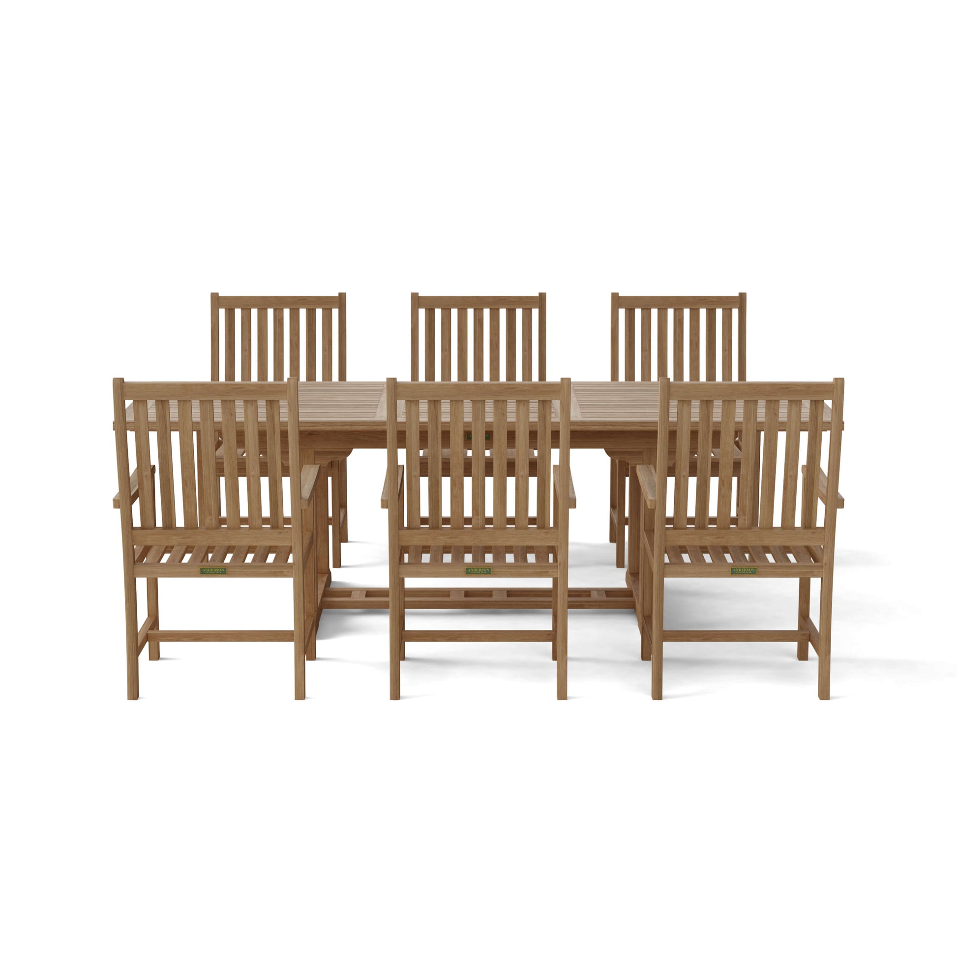 Bahama Wilshire Armchair 7-Pieces Extension Dining Set — View 3