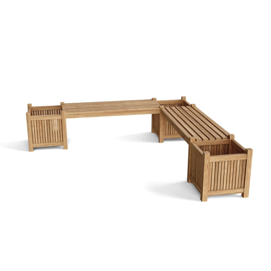 Planter Bench (2 bench + 3 planter box) — View 2