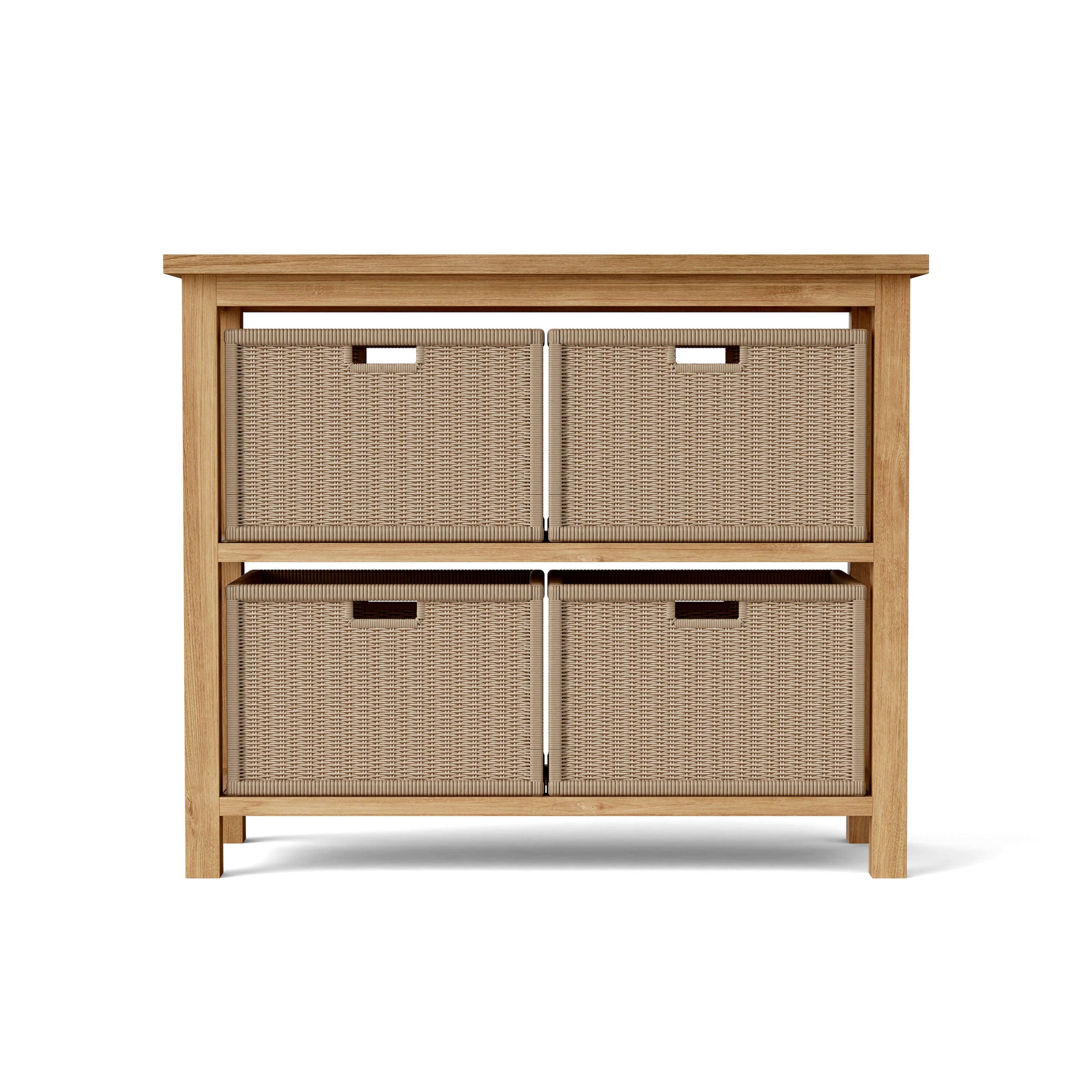 Wicker Basket for Towel Console TB-4720 (1 pair) — View 3