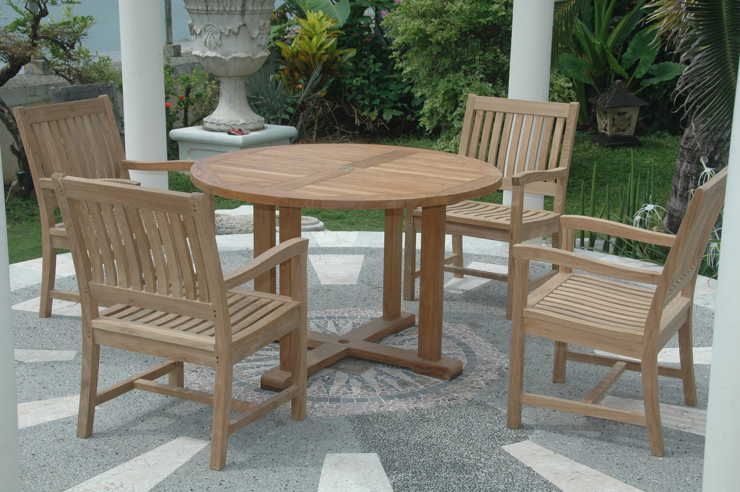 Tosca Rialto Armchair 5-Pieces Dining Set — View 4