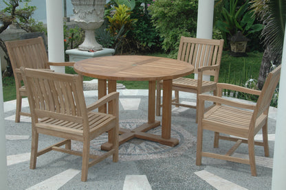 Tosca Rialto Armchair 5-Pieces Dining Set — View 4