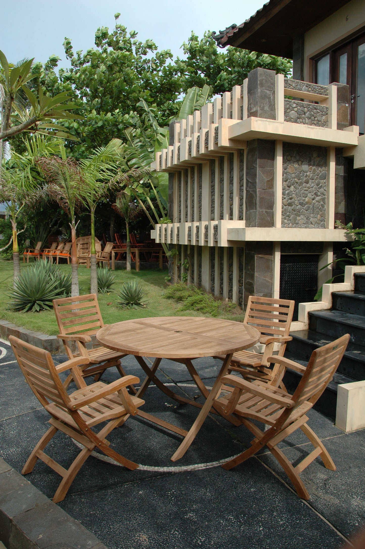 Andrew Bahama 5-Pieces Folding Dining Set — View 4