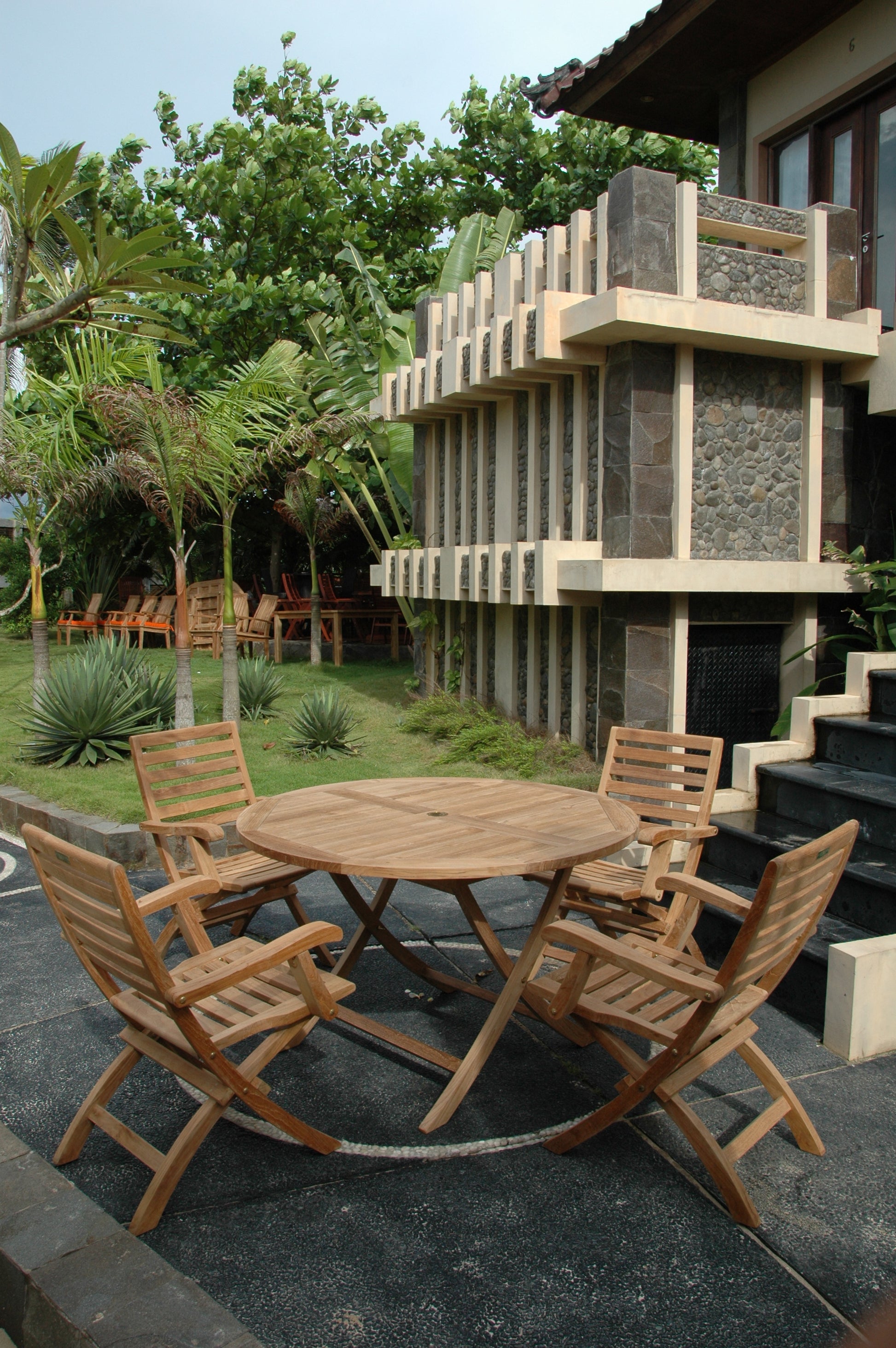 Andrew Bahama 5-Pieces Folding Dining Set — View 4