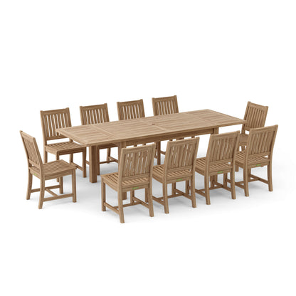 Bahama Rialto 11-Pieces Rectangular Dining Set — View 3