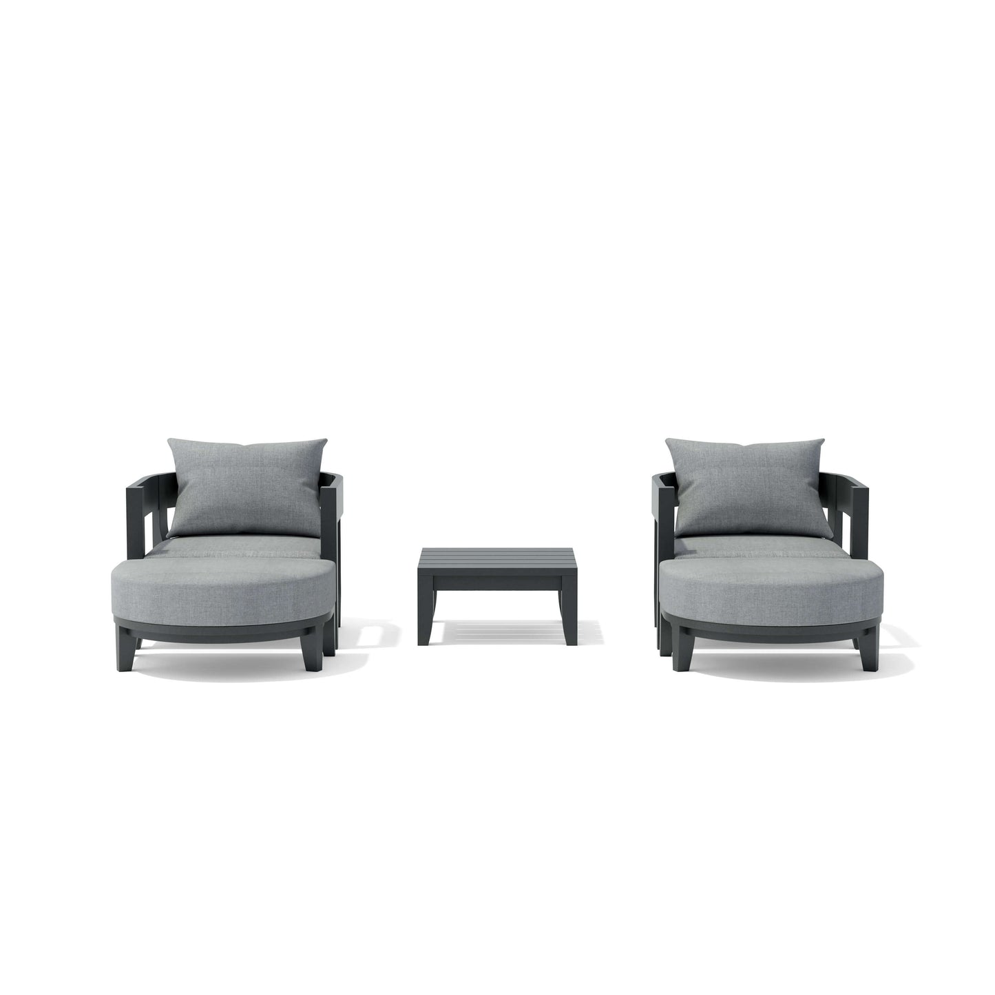 SET-172 5-pc Coronado Aluminum Deep Seating Set — View 2