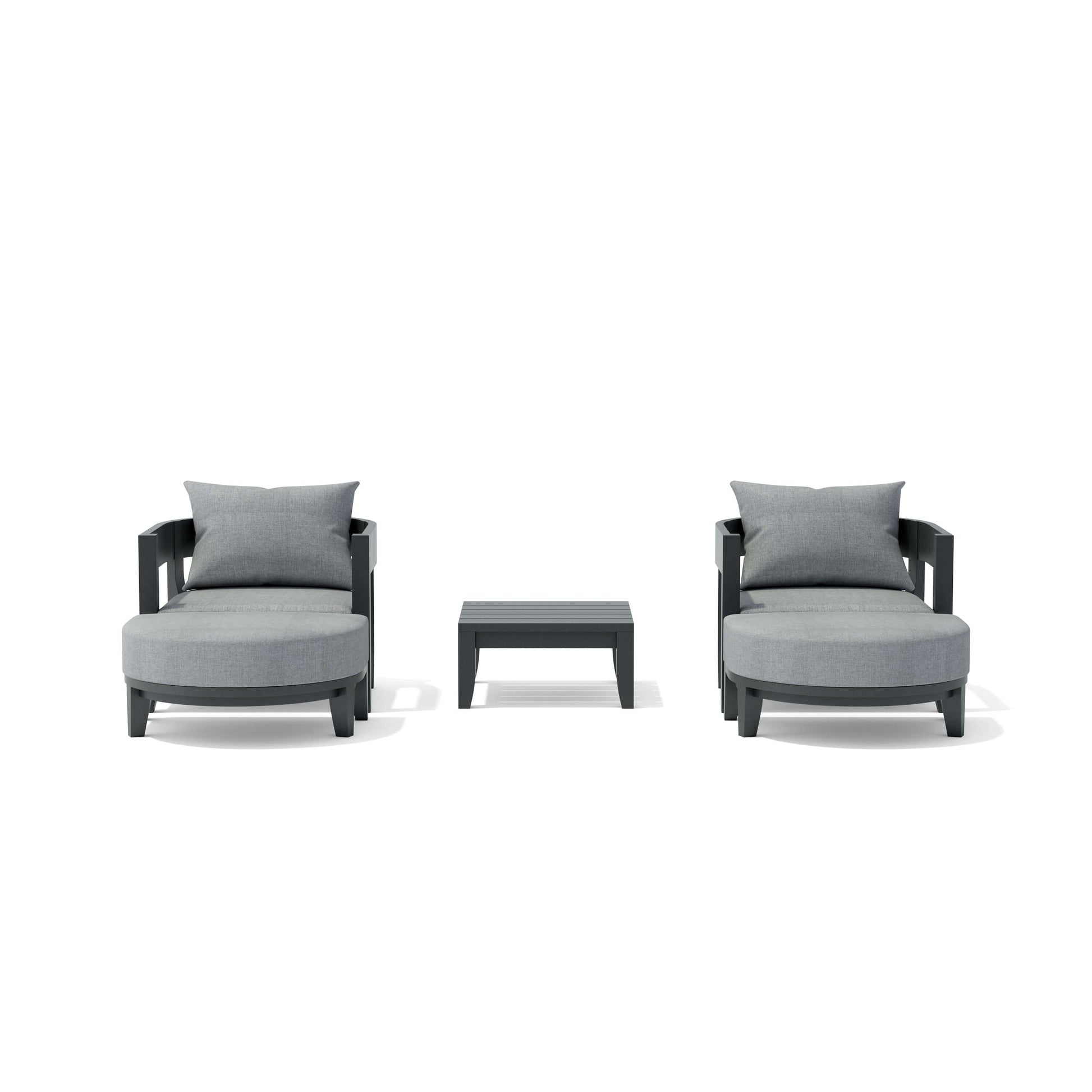 SET-172 5-pc Coronado Aluminum Deep Seating Set — View 2