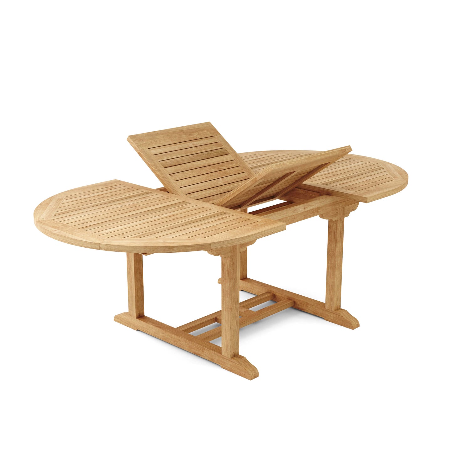 Bahama 87" Oval Extension Table Extra Thick Wood — View 2