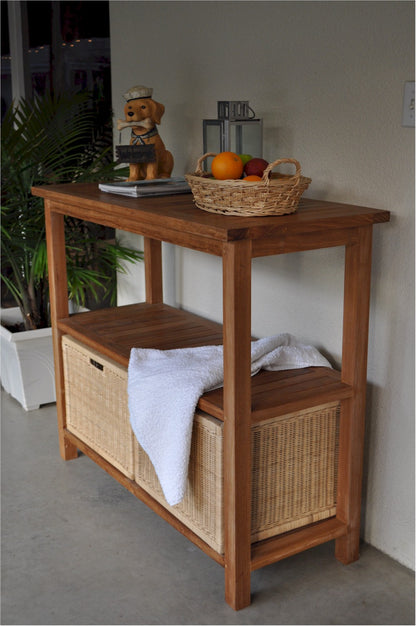 Towel Console w/ 2 Shelves Table — View 6