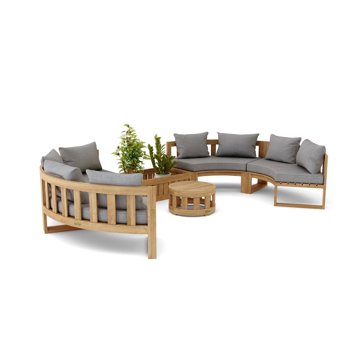 SET-809 Circular Modular Deep Seating Set — View 3